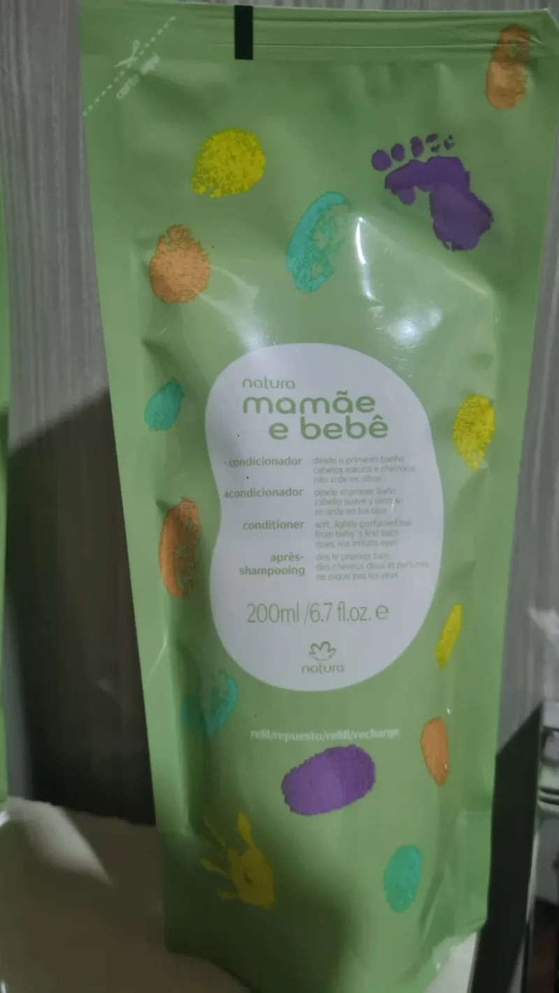 Refil Condicionador Mamãe e Bebê. 200 ml.