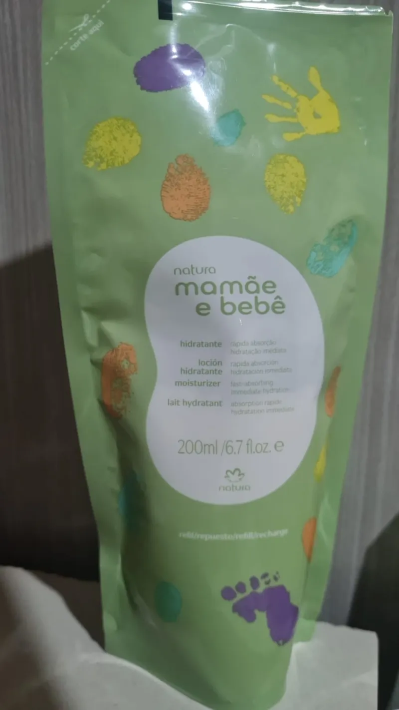 Refil Hidratante Mamãe e Bebê. 200 ml